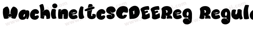 MachineItcSCDEEReg Regular字体转换